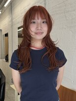 ツキヘア(TUKI hair)&nbsp;レイヤーカット/オレンジブラウン
