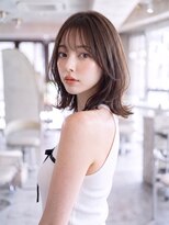ハバナ 渋谷(HAVANA) 韓国レイヤーボブ*透けバング*ベージュブラウン【ハバナ渋谷】