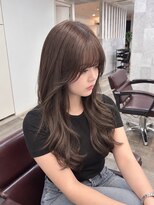 ファム(Fann.)&nbsp;韓国風ロングレイヤー×柔らかブラウン