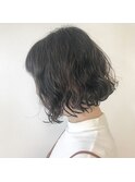 《cuaura》セミウェットウェーブボブ