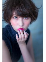 ヘアーアートシフォン 池袋西口店(Hair art chiffon)&nbsp;伸ばしかけマッシュウルフにオン眉切りっぱなしボブ 池袋