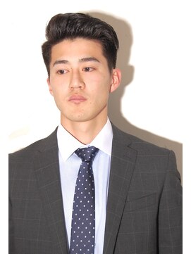 メリケンバーバーショップ コウベ(MERICAN BARBERSHOP KOBE) ビジネスサイドパートショートツーブロックテクノ#m3162