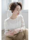 小顔効果抜群ハンサムショート