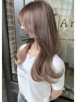 エニー 栄(Any)&nbsp;【Any_藤田】韓国風くびれヘア×ミルクティーグレージュ