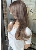 【Any_藤田】韓国風くびれヘア×ミルクティーグレージュ