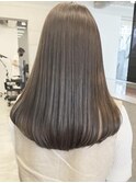 ブリーチなしの大人透明感カラー『マロンベージュ』MINOWA