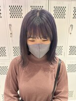 ロンドルーチェ 心斎橋(Lond luce)&nbsp;ダークアッシュ/ミディアムレイヤーカット［髪質改善/縮毛矯正］