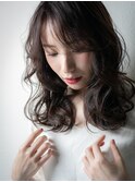 グレージュアッシュ波巻きフレンチカジュアルx志木20代30代40代