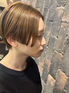 ヘアー クリエイト カルバリ(HAIR CREATE Calbari) ブリーチなし/ハイトーン/ハンサムショート