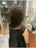 ミルクティーベージュ/レイヤーボブ /髪質改善/縮毛矯正
