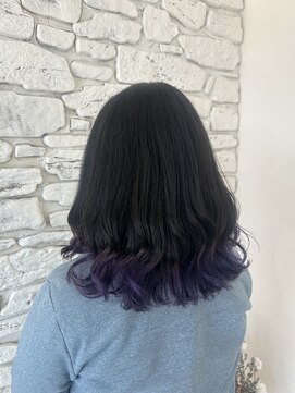 ヘアー ルセロ アット プリム(hair lucero @ prim) 裾カラー×ラベンダー