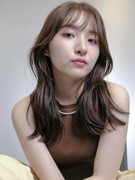 ピークアブー 銀座並木通り(PEEK-A-BOO) ★大人韓国風巻きくびれレイヤーブリーチなしブラウンベージュ