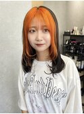 オレンジフェイスフレーミングカラー♪