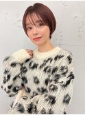 *滝田*似合わせショート小顔ツヤ髪ココアブラウンカラー吉祥寺