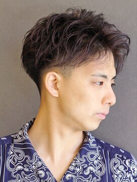 ポルテオムプレス(PORTE HOMME PRES) メッシュキャップハイライトツーブロアップバング