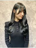 ロングスタイル×コリアンブラック