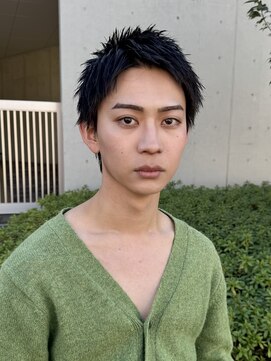 クロト(Clotho) スパイキーショート/ツイストスパイラル波巻きメンズウルフ