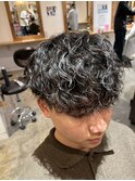 波巻きパーマ