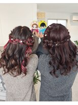 トパーズ(topaz)&nbsp;お揃いハーフアップ