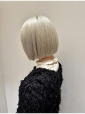 オシャレなハイトーンボブ/20代/30代