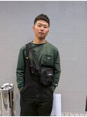 韓国マッシュツーブロックフェードカット ツイストパーマ
