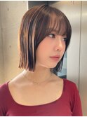切りっぱなしボブ/ヘイリーボブ