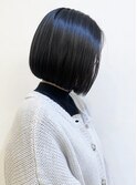 【morio成増/一戸】黒髪ツヤ感ボブ前髪なし