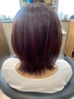 ヘアリゾート粋 トゥジュ 池袋東口店(tujuh)&nbsp;髪質改善/艶髪/ミディアムレイヤー/ローズブラウン