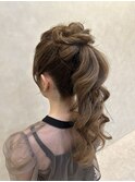ヘアアレンジ ポニーテール　南区 高宮 平尾 薬院 大橋 
