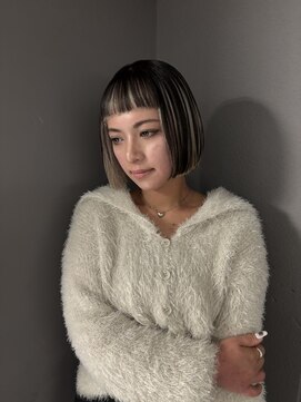 ロテ 名古屋 名駅店(Lote.) イメチェン/ホワイトブロンド/外ハネボブ/美髪/名古屋/名駅