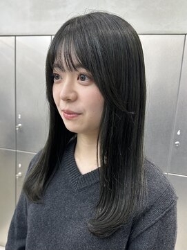 地毛風赤み消しカラー/.髪質改善