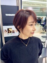 トニーアンドガイ 青山店(TONI & GUY)&nbsp;大人丸みショート　ピンクベージュシアカラー　　ピンクブラウン