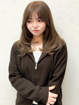 新宿韓国ヘア/イルミナカラー/ベージュ/レイヤー