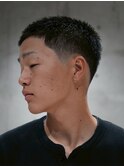 MEN'S/バズカット×テーパーフェード/ボウズ
