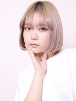 トライポッド(TRIPOD)&nbsp;似合わせカット30代40代大人ガーリーハイトーンショートボブ0203