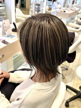 ヘアークラフト アニー 南郷18丁目店(HAIR CRAFT Annie)の写真/【デザインカラー】満足度NO.1◆表面ハイライト、ちらりカラーも大胆カラーもお任せ下さい☆