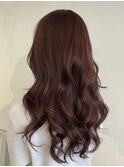 冬の暖色◎大人可愛いボルドー艶カラー×小顔レイヤー