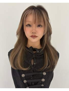 ノラ ウメダ(NORA UMEDA) ブロックカラーミックスカラーデザインカラーレイヤーカットY2K