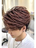 MEN’S横浜/センターパート/フェザーパーマ/毛流れパーマ/高島町