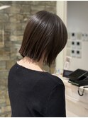 顔周りレイヤー/ぱつっとボブ/切りっぱなしボブ/目白美容室