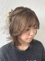 フッタ(Futta) ロープ編み込みハーフ×成人式ヘア