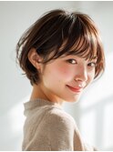 ショートボブ ショートカット レイヤーカット 大人ショート 艶髪