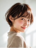 ココ(qoqo) ショートボブ ショートカット レイヤーカット 大人ショート 艶髪
