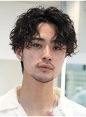 メンズパーマツイストスパイラルパーマ波巻きパーマツイスパ
