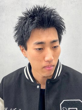 ルースト 南堀江店(ROOST) 刈り上げセンターパート/波巻きツイストスパイラル/南堀江