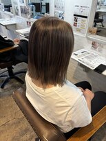 チャンプ 高の原店(Champ)&nbsp;切りっぱなしボブ×グレージュカラー