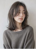 フルショウ アシヤ(FURUSHO ASHIYA) ひし形レイヤーボブ くびれミディアッシュグレージュ