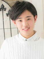 モッズヘアメン 札幌月寒店(mod's hair men) ダークアッシュ毛流れセンターパート刈り上げないショートr札幌