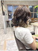 【RYOHEI】ミディアムパーマ_コテ巻き風_ニュアンスパーマ