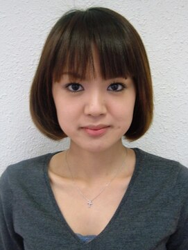 美容室○○○ 丸みのあるかわいらしいボブスタイル